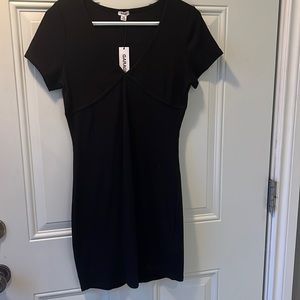 GARAGE L/G Bodycon Dress with stitch detailing around the chest area. NWT!